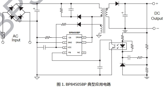 BP84505P是什么芯片？BP84505P（典型應(yīng)用圖及功能描述）